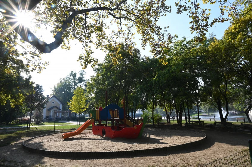 Playground at Városliget lake