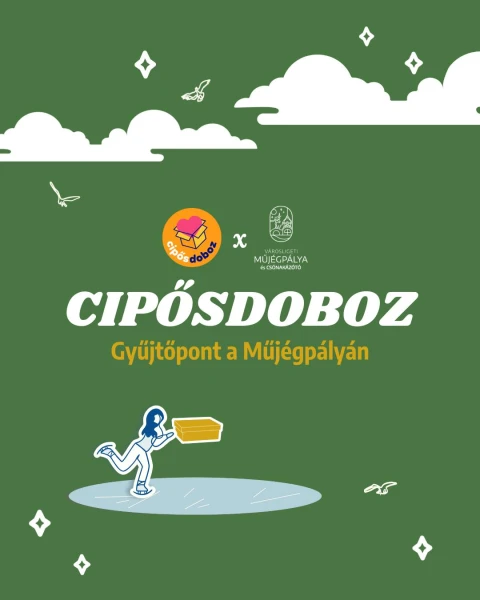 Cipősdoboz gyűjtés a Városligeti Műjégpályán