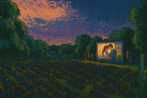 Nyárzáró kertmozi óriáskivetítőn a Városligetben