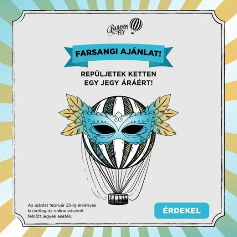 Repüljetek ketten egy áráért a BalloonFly Budapesttel