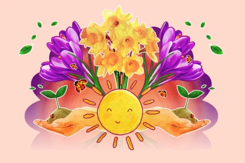 Unoka-nagyszülő program | Tavaszi varázskert