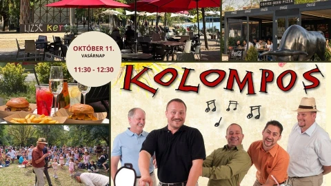 KOLOMPOS  a Ligetben - Ingyenes szabadtéri koncert a Lizsé kertjében