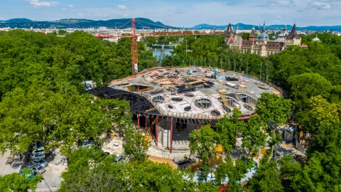 One of Europe’s most spectacular roofs is ready – the House of Hungarian Music is structurally completed